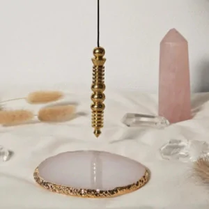 Pendule Témoin laiton doré 85×13