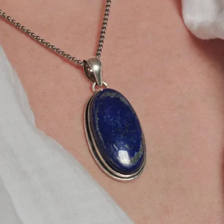 Pendentif Lapis Lazuli Ovale – sagesse Intérieure