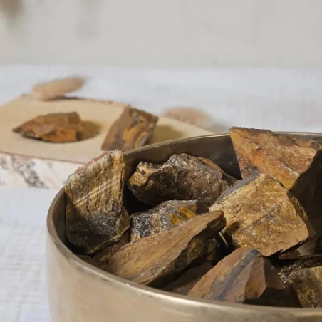 Pierre brute Oeil de Tigre – Protection & Clarté