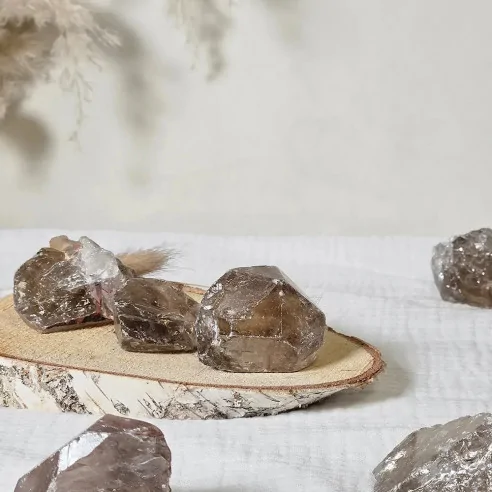 Pierre Brute Quartz Fumé – Ancrage-purification énergétique