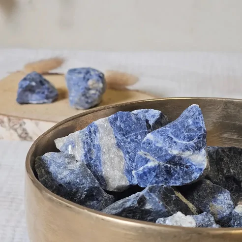 Pierre brute Sodalite – Clarté & Équilibre mental