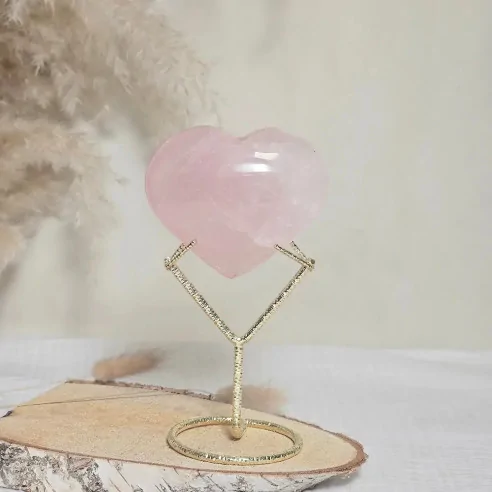 Cœur en Quartz Rose – Guérison émotionnelle & amour de soi