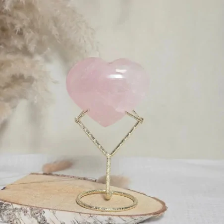Cœur en Quartz Rose – Guérison émotionnelle & amour de soi