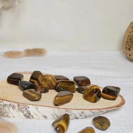 Pierre œil de tigre roulée – Protection & force intérieure