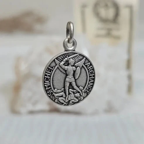 Médaille Saint Michel en Argent – Talisman de protection