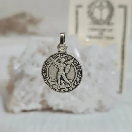 Médaille Saint Michel Argentée – Talisman de protection spirituelle