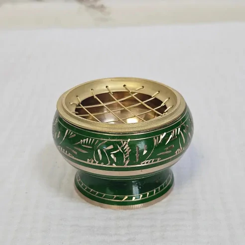 Encensoir Vert - Doré – Élégance & Purification sacrée