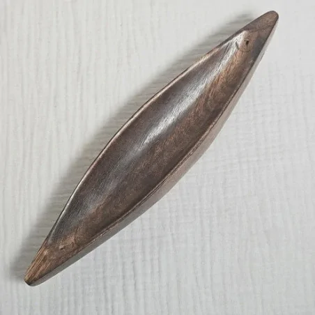 Porte-Encens Double Pirogue – Support artisanal pour encens