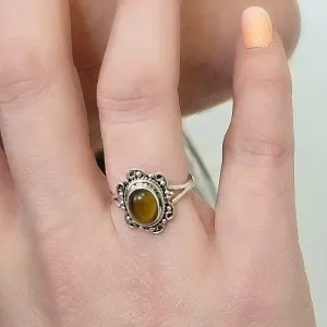 Bague Oeil de Tigre Juliette – Argent et force protectrice