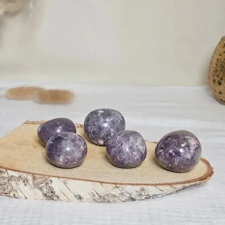 Pierre roulée en Lépidolite - Équilibre et sérénité