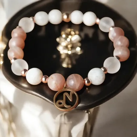 Bracelet Capricorne lune & cristal – pierre astrologique