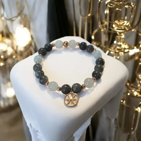 Bracelet Poissons labradorite – protection & intuition