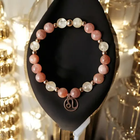 Bracelet Lion citrine – pierre de soleil & rayonnement