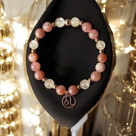 Bracelet Lion citrine – pierre de soleil & rayonnement