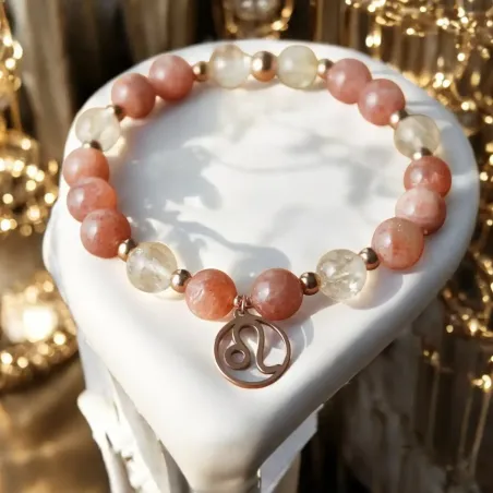 Bracelet Lion citrine – pierre de soleil & rayonnement