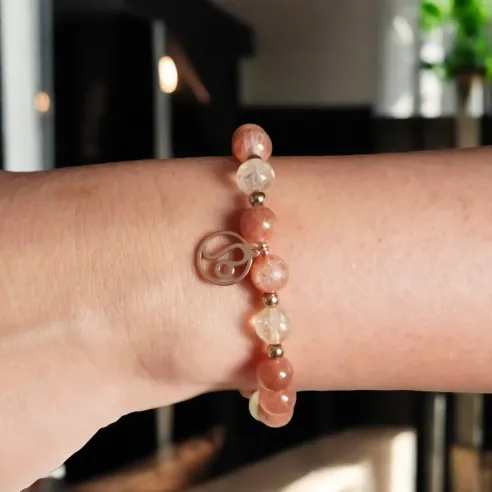 Bracelet Lion citrine – pierre de soleil & rayonnement