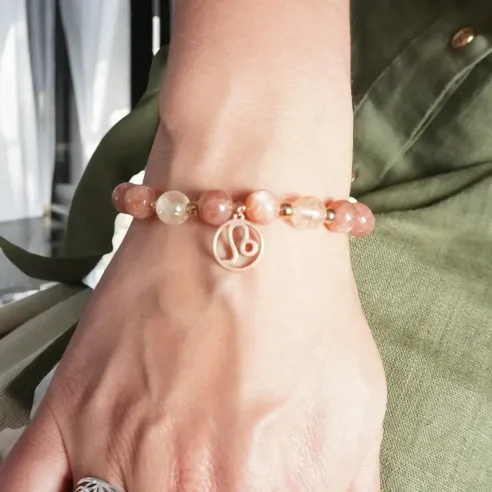 Bracelet Lion citrine – pierre de soleil & rayonnement