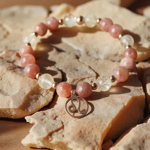 Bracelet Lion citrine – pierre de soleil & rayonnement