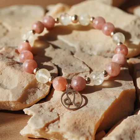 Bracelet Lion citrine – pierre de soleil & rayonnement