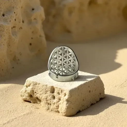 Bague Fleur de vie - Énergie et harmonie