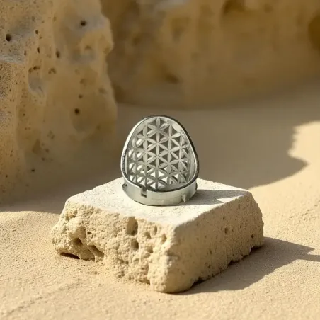 Bague Fleur de vie - Énergie et harmonie