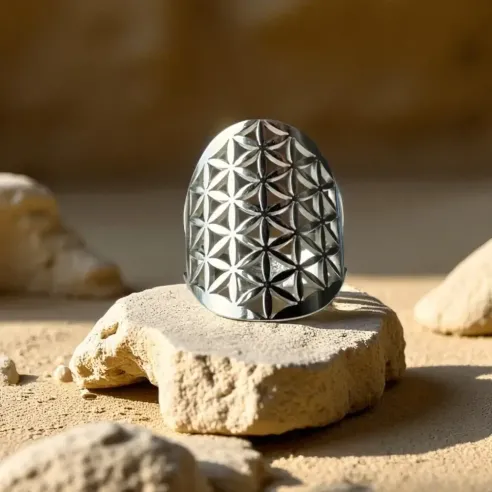 Bague Fleur de vie - Énergie et harmonie