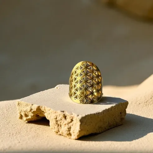 Bague Fleur de vie - Énergie et harmonie