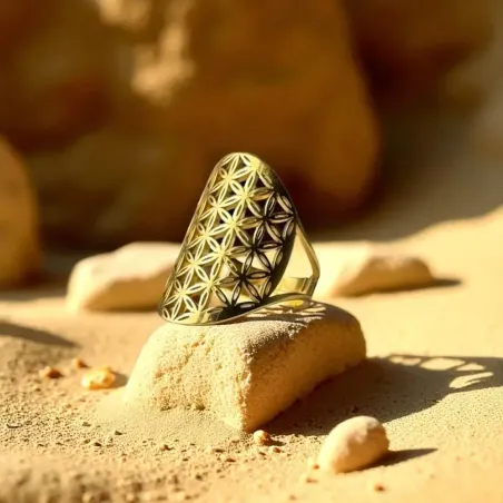 Bague Fleur de vie - Énergie et harmonie