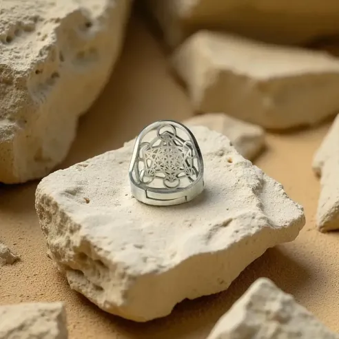 Bague Metatron 3 coloris – Symbole ésotérique ajustable