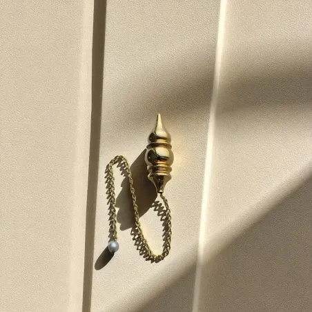 Pendule Vénus doré – Intuition féminine & radiesthésie