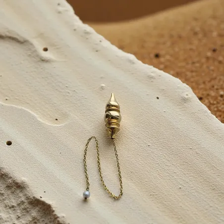 Pendule Vénus doré – Intuition féminine & radiesthésie