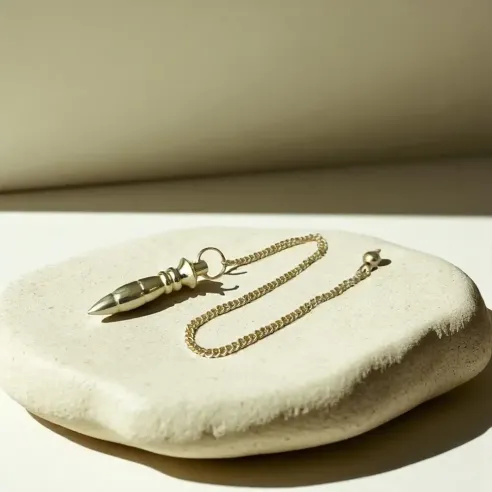 Pendule Nil Métal Doré Fin – Élégance et Précision Spirituelle