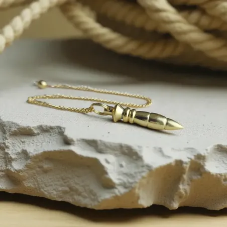 Pendule Nil Métal Doré Fin – Élégance et Précision Spirituelle