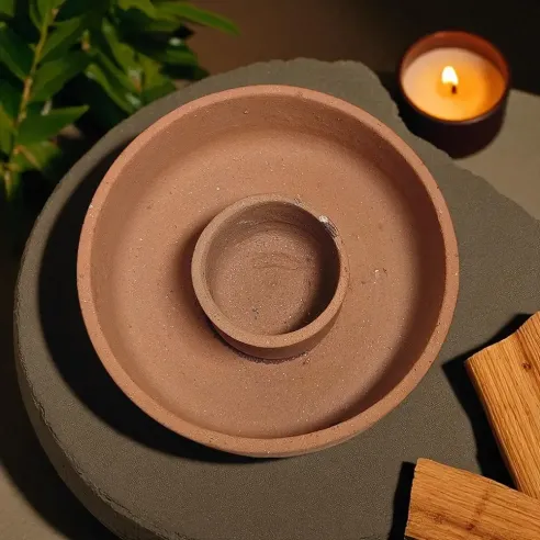 Brûleur Palo Santo & Sauge – Terre Cuite Sacrée