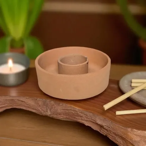 Brûleur Palo Santo & Sauge – Terre Cuite Sacrée