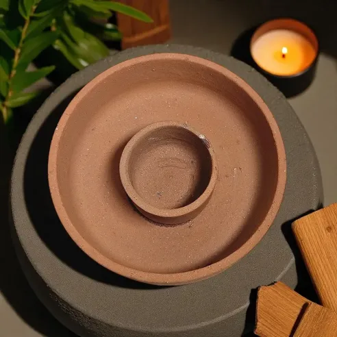 Brûleur Palo Santo & Sauge – Terre Cuite Sacrée