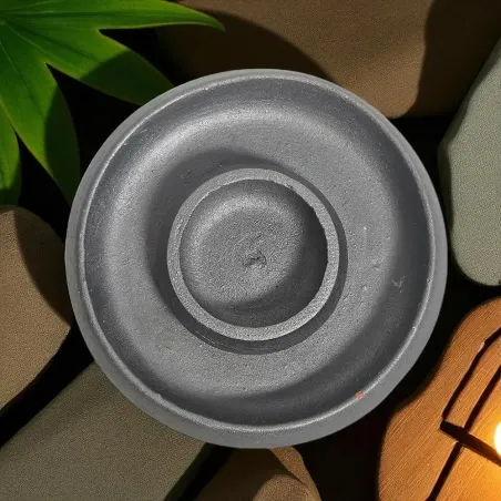 Brûleur Terre Cuite Argenté – Diffusion et rituel spirituel