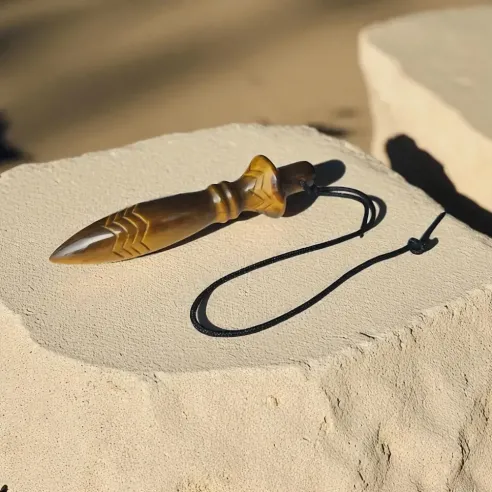 Pendule Thot Œil de Tigre – Protection et Précision