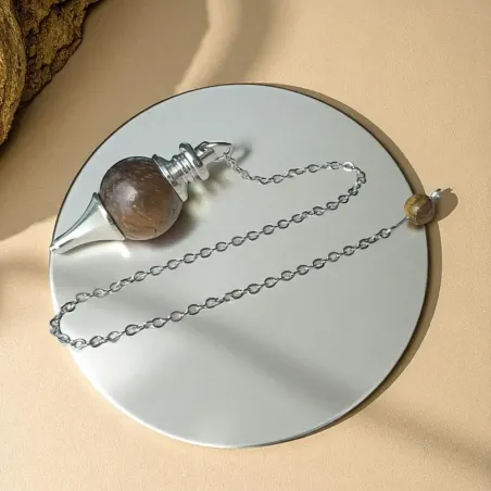 Pendule œil de tigre boule – Protection et clarté énergétique