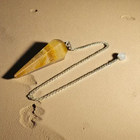 Pendule Facetté en Œil de Tigre – Radiesthésie et Protection