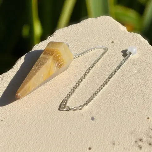 Pendule Facetté en Œil de Tigre – Radiesthésie et Protection