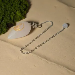 Pendule Om Quartz Rose – Amour de Soi - Harmonie Énergétique