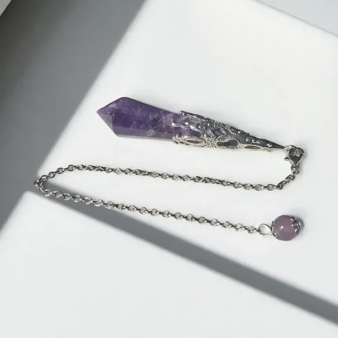 Pendule en Améthyste Witch – Magie & Intuition spirituelle