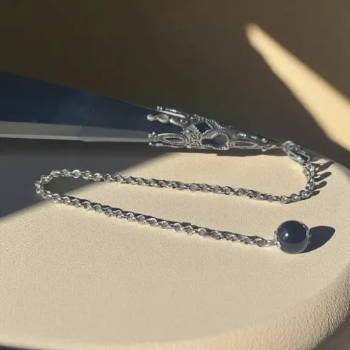 Pendule Obsidienne Noire Witch – Intuition et Protection Spirituelle