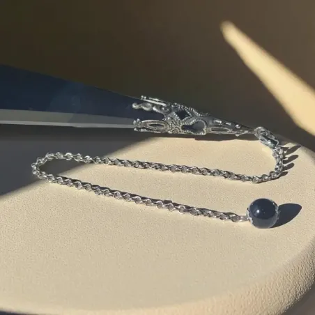 Pendule Obsidienne Noire Witch – Intuition et Protection Spirituelle