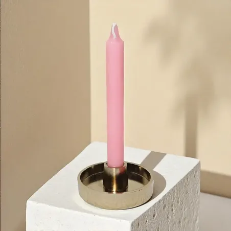 Cierge Rose Teinté Masse – amour et guérison du cœur