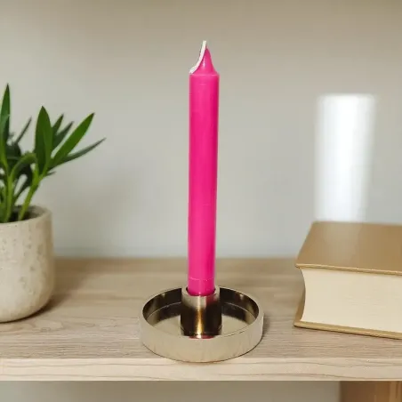 Cierge rose fushia masse – Rituel d’amour et tendresse