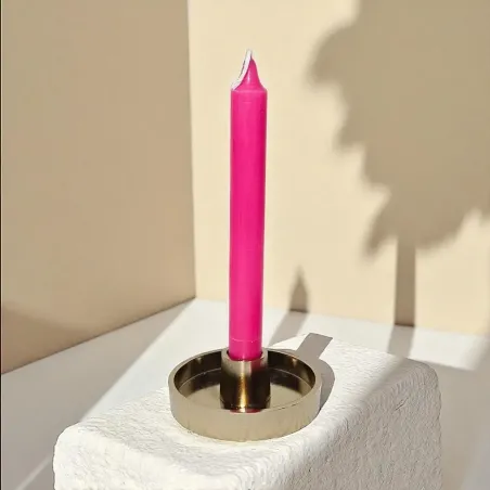 Cierge rose fushia masse – Rituel d’amour et tendresse