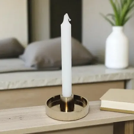 Cierge Blanc Teinté Masse – rituel de lumière et prière