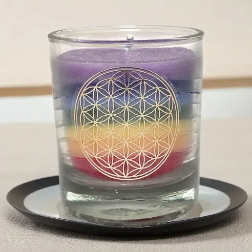 Bougie 7 Chakras – Petite taille, grande énergie spirituelle